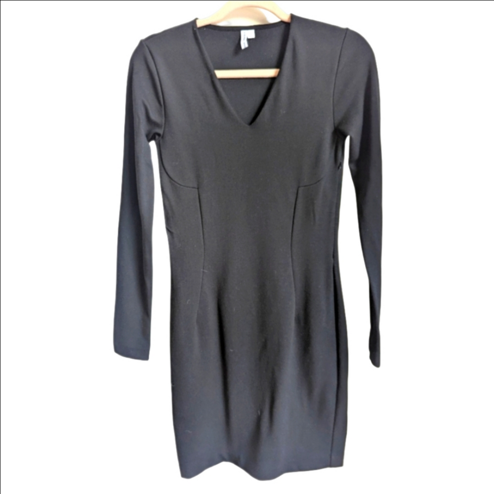 & OTHER STORIES Black Bodycon Feminine Sexy Minimalist Contenporary Mini Dress 8